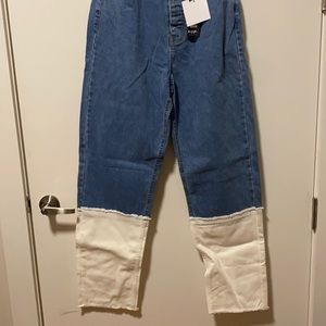 NWT Two tone denim